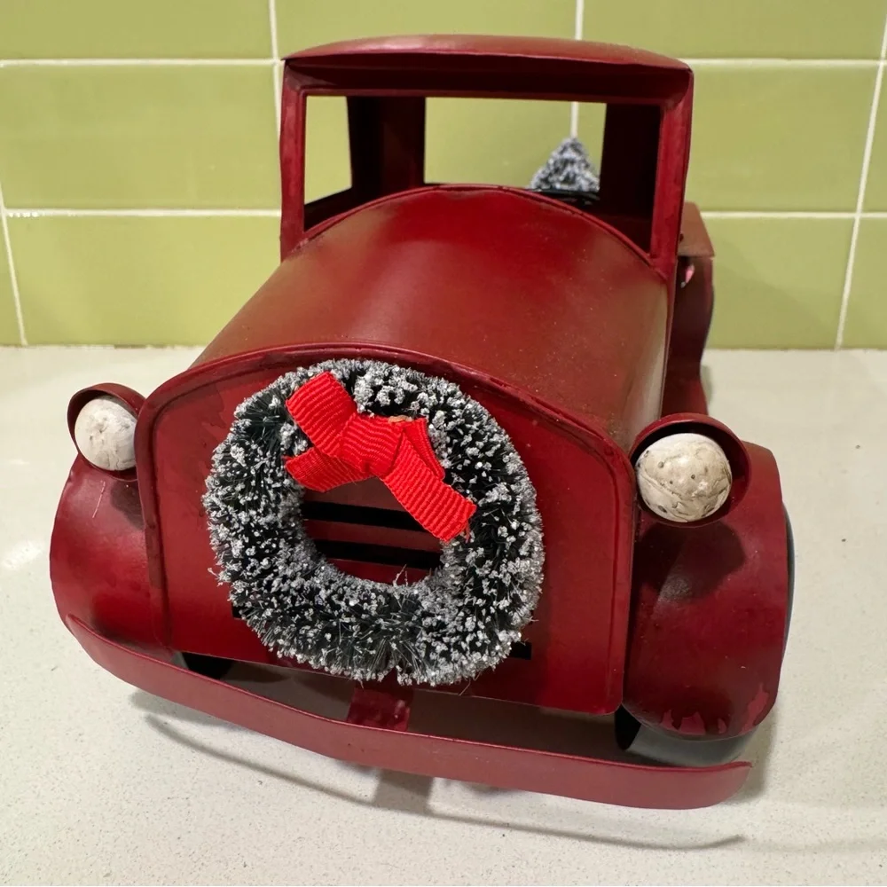 Red Vintage Style Truck Christmas Decoration from Target 2016